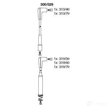Высоковольтные провода зажигания BREMI 562064 W XCM2 300/529 4017534003311