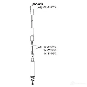 Высоковольтные провода зажигания BREMI 300/869 4017534004356 6 499JP1 562235
