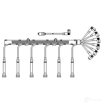 Высоковольтные провода зажигания BREMI 706/100 4017534010814 XM 099ZF 565285