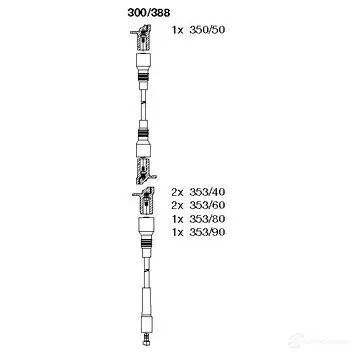 Высоковольтные провода зажигания BREMI 562006 97 NWSU 300/388 4017534002512