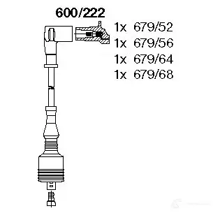 Высоковольтные провода зажигания BREMI 600/222 4017534097723 564375 FYW 5C изображение 0