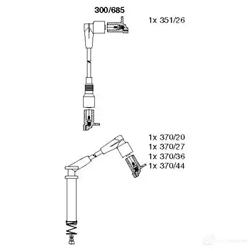 Высоковольтные провода зажигания BREMI 562125 300/685 BA9 53 4017534089650 изображение 0