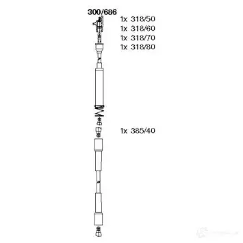 Высоковольтные провода зажигания BREMI 4017534089667 300/686 562126 CD KZZ0M изображение 0