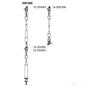 Высоковольтные провода зажигания BREMI N 1IFJX5 562004 4017534002499 300/386 изображение 0