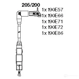 Высоковольтные провода зажигания BREMI 4017534097426 6SLL PGZ 561551 205/200