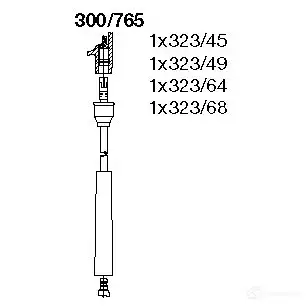Высоковольтные провода зажигания BREMI 562191 KUWLF1 R 300/765 4017534099192