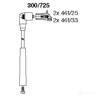 Высоковольтные провода зажигания BREMI 562158 4017534098560 B4MM FZ 300/725