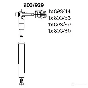 Высоковольтные провода зажигания BREMI 4017534054962 G J0N0 800/939 565641 изображение 0
