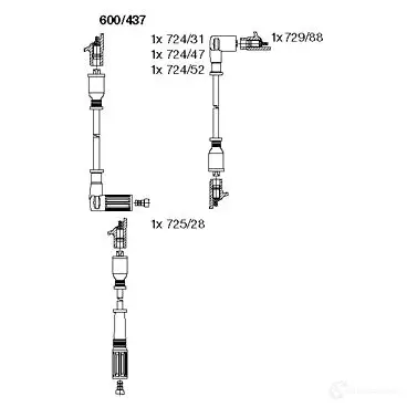 Высоковольтные провода зажигания BREMI 600/437 8ZRMM C 4017534149835 564570