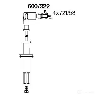 Высоковольтные провода зажигания, комплект BREMI GO3 BU 564461 4017534121985 600322