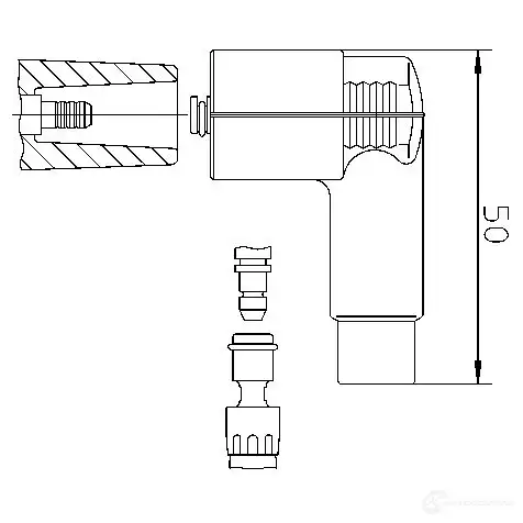 Наконечник катушки зажигания BREMI ZURLUU A 10206WA1 560563 4017534022466