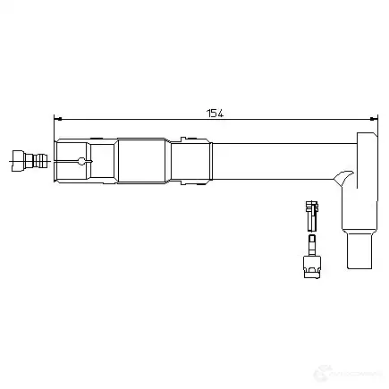 Наконечник свечи зажигания BREMI A17K FEU 13292/2 560820 4017534074762