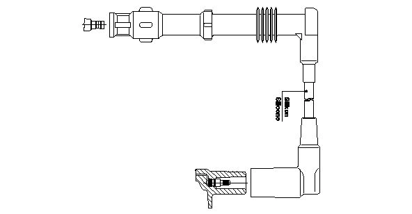Провод зажигания BREMI 188A85 EX S1PZ 1440461584