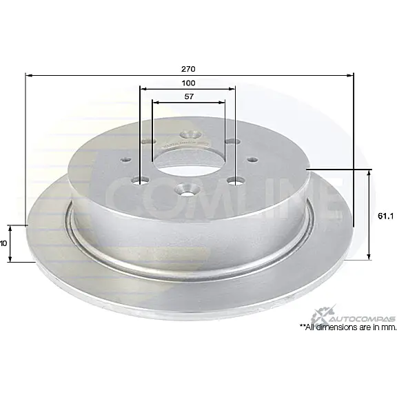 Тормозной диск COMLINE MRG GE ADC1059 2914441 изображение 0