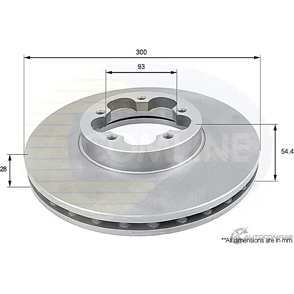 Тормозной диск COMLINE ADC1232V FHLRB 73 2914573 изображение 0