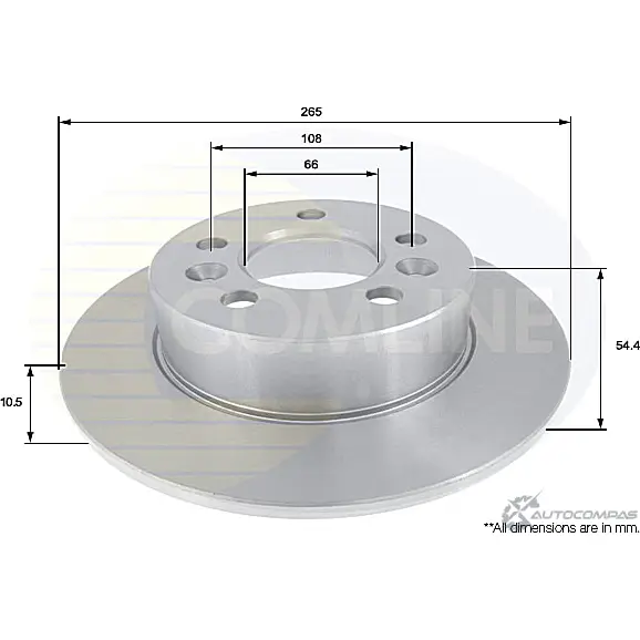 Тормозной диск COMLINE ADC1542 E 6MH4BO 2914799 изображение 0