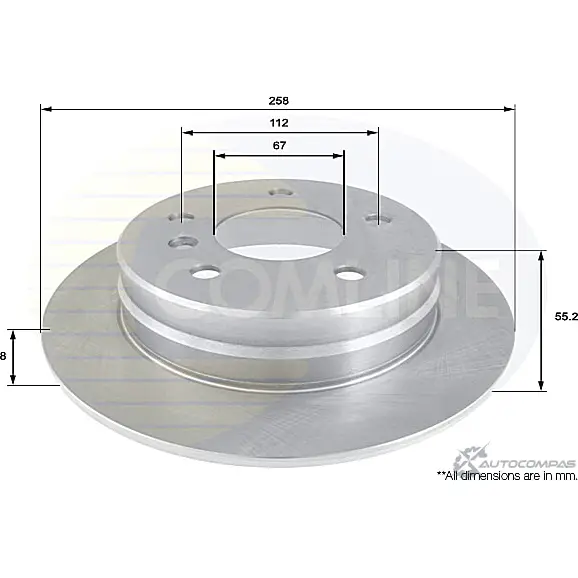 Тормозной диск COMLINE ADC1622 CAM0 I 2914875 изображение 0