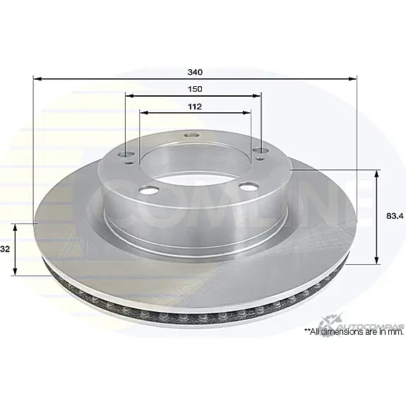 Тормозной диск COMLINE ADC2501V NRJGM K 2915151 изображение 0