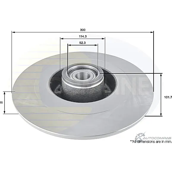 Тормозной диск COMLINE ADC3025 2915257 FE NO62 изображение 0