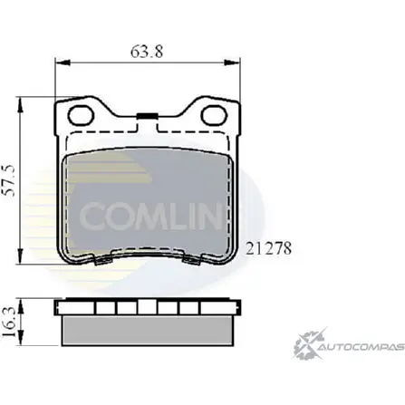 Тормозные колодки дисковые, комплект COMLINE CRNRNW 212 78 CBP01060 2916968
