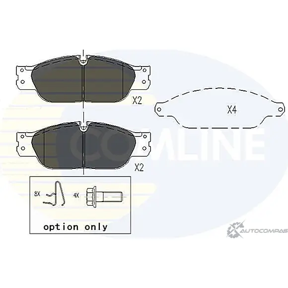 Тормозные колодки дисковые, комплект COMLINE B5RRI 2916987 23 423 CBP01103