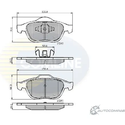 Тормозные колодки дисковые, комплект COMLINE 2916994 23245, 23248 MV5GHY CBP01116