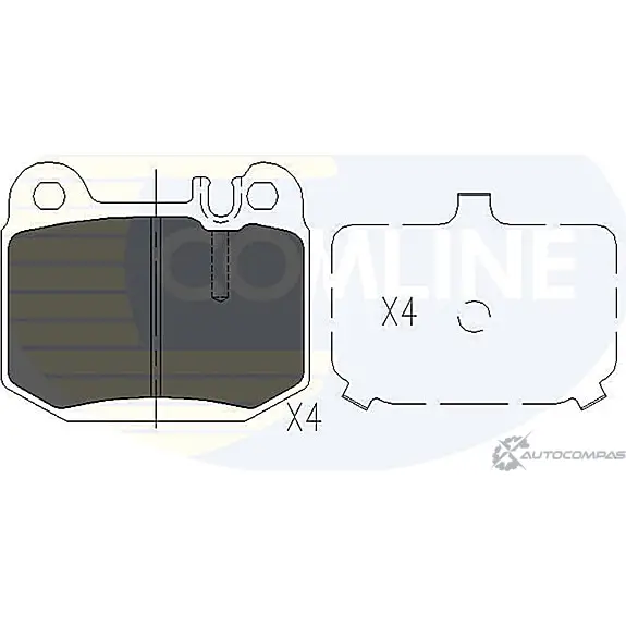Тормозные колодки дисковые, комплект COMLINE 2917395 2 3157 CBP06025 TUQ4C