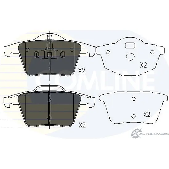 Тормозные колодки дисковые, комплект COMLINE CBP06027 2 4011 2917396 DOIVR3 изображение 0