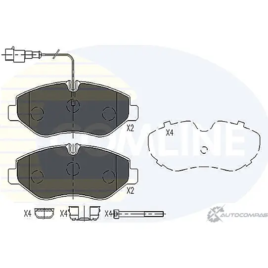 Тормозные колодки дисковые, комплект COMLINE 2917673 HV8MO CBP16034 2 9229 изображение 0