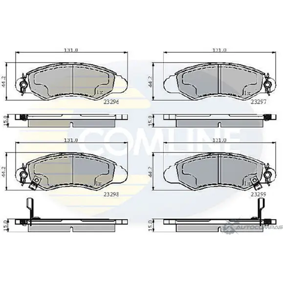 Тормозные колодки дисковые, комплект COMLINE 6ZXL1 CBP3814 2918106 23296, 23297, 23298, 23299