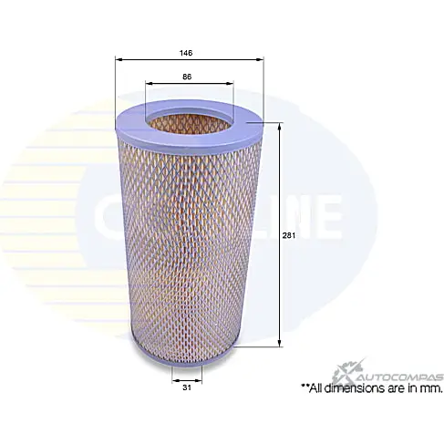 Воздушный фильтр COMLINE A1U M4YF 2921156 CTY12040 изображение 0