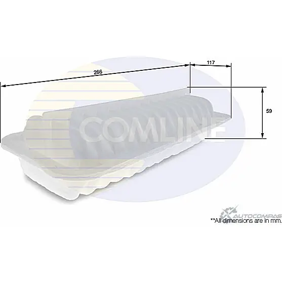 Воздушный фильтр COMLINE 2921167 CTY12085 9J49 D изображение 0