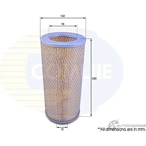 Воздушный фильтр COMLINE CTY12170 2XMEK Y 2921188 изображение 0