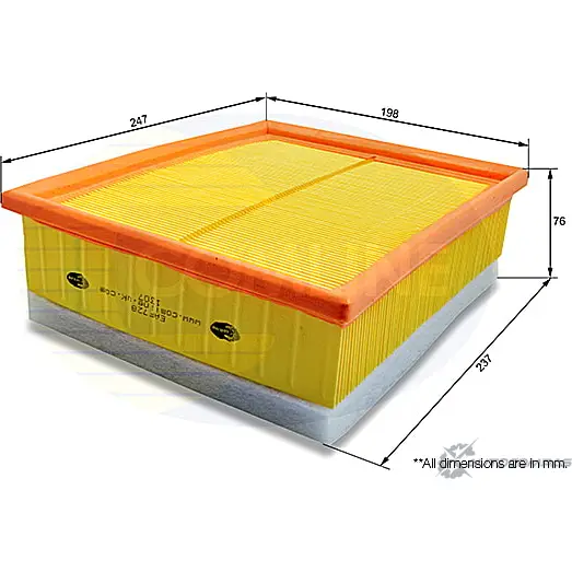 Воздушный фильтр COMLINE EAF728 U7 IWAA 2921863 изображение 0
