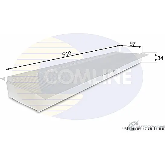 Салонный фильтр COMLINE ZZV J642 2923267 EKF155