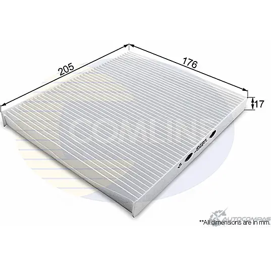 Салонный фильтр COMLINE 2923274 EKF159 IX9 AKD изображение 0