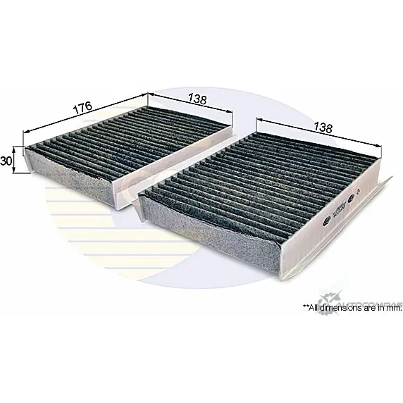 Салонный фильтр COMLINE EKF177A JT1TH X 2923304