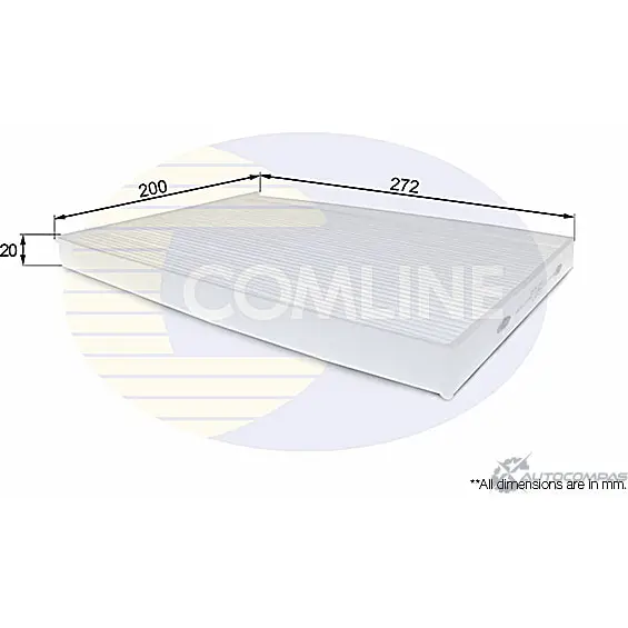 Салонный фильтр COMLINE 2923323 EKF190 9 HLVV