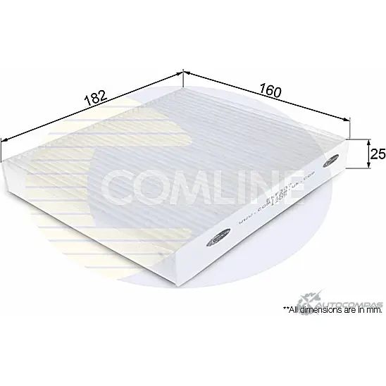 Салонный фильтр COMLINE 2923479 QK U0K EKF307