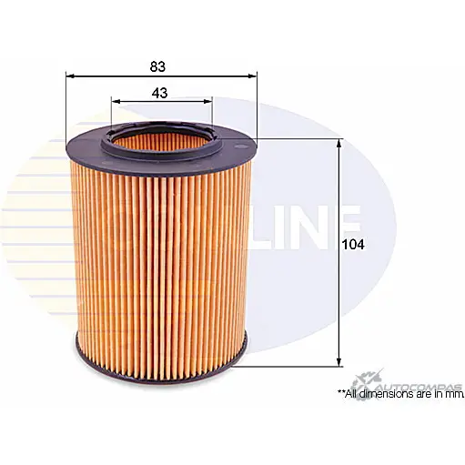 Масляный фильтр COMLINE 2923674 NUJNJ 92 EOF067