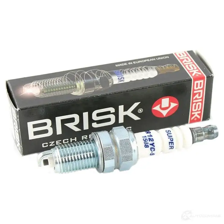 Свеча зажигания никелевая super BRISK Set 4 - EAN 8595001324559 1568 3279809 BR12YC-9 изображение 0
