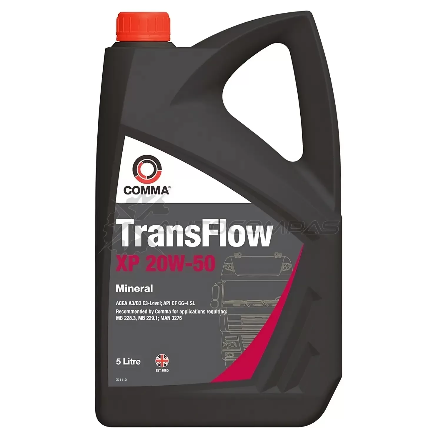 Моторное масло минеральное TRANSFLOW XP 20W-50 - 5 л COMMA TFXP5L 1441005845 TFXP