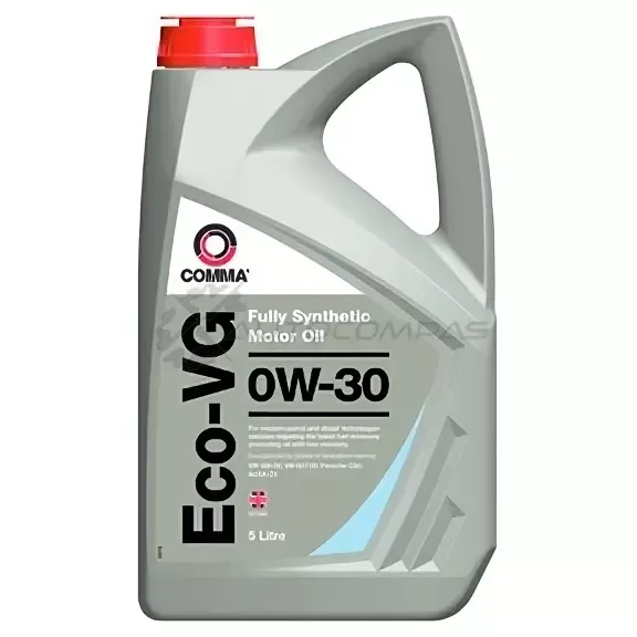 Моторное масло синтетическое ECO-VG 0W-30 - 5 л COMMA ECOVG5L ECOVG 1441005800 изображение 0