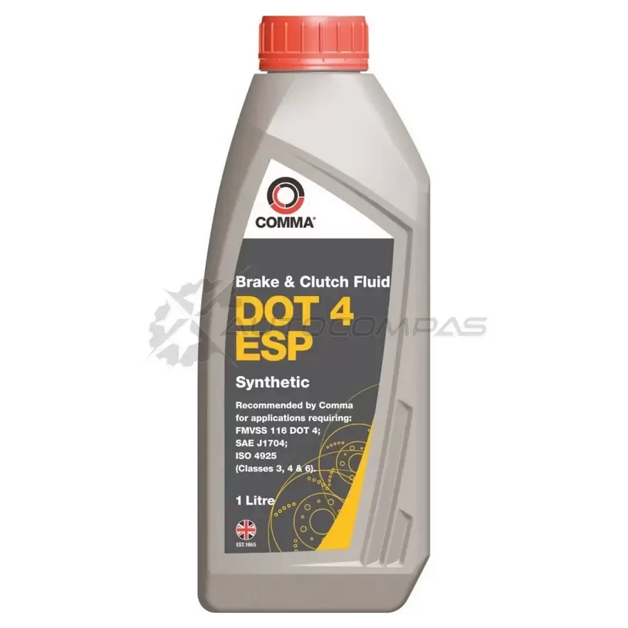 Тормозная жидкость DOT 4 ESP COMMA BF4ESP1L DOT 4 ESP 1441005782 OT YRF изображение 0