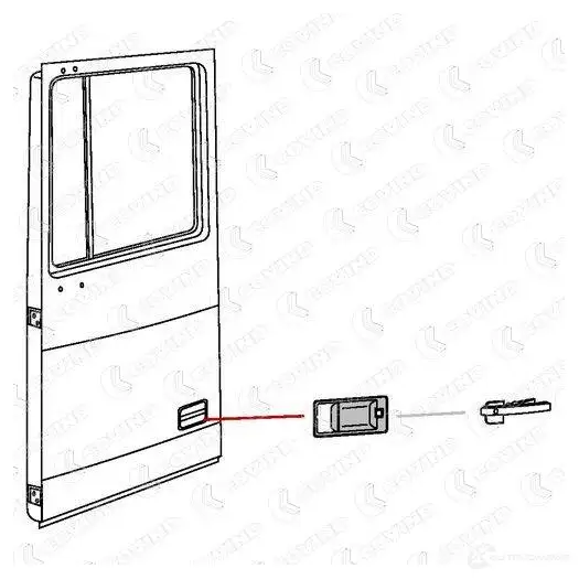 Рамка ручки двери COVIND xf0197 1437364032 NONQG C изображение 1