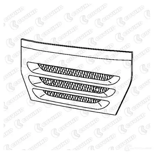 Решетка радиатора COVIND 560145 CV NVF3C 1437365507 - Изображение 1