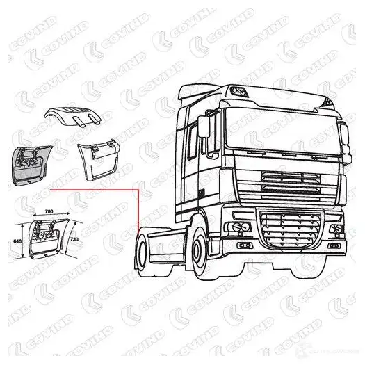 Крыло COVIND xf5538 KX3Z 41L 1437365404 изображение 1