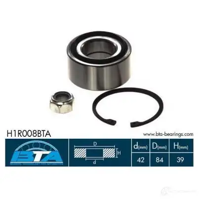 Подшипник ступицы колеса, комплект BTA 3862513 h1r008bta 5900427486744 6 5WYQ