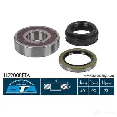 Подшипник ступицы колеса, комплект BTA 3990 6 3862735 h22008bta 5900427484115