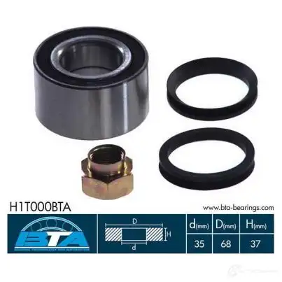 Подшипник ступицы колеса, комплект BTA 3862535 5900427487611 h1t000bta 1QM UBYZ